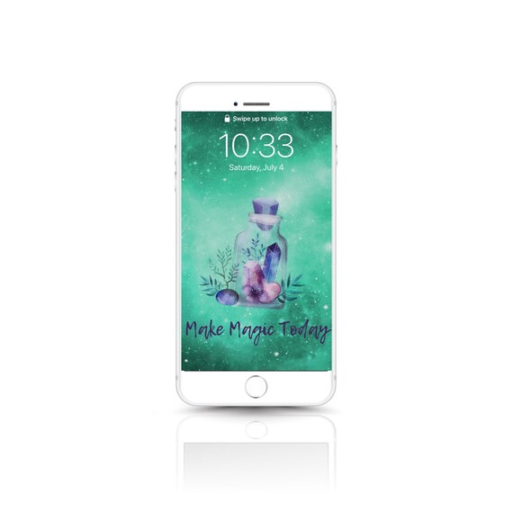 Make Magic Today Phone Wallpaper For Iphone Etsy