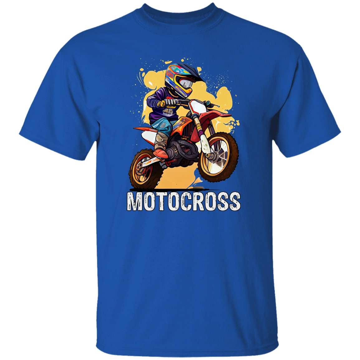 Watercolor Rush - Œuvre d'art de motocross vibrante' T-shirt