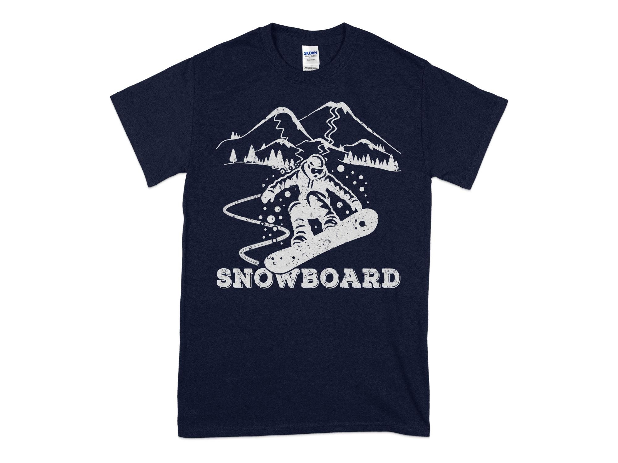 Maglietta Snowboard Grafica - Design Divertente - Foto 10