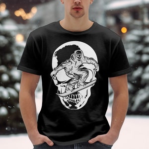 Skateboard Skull T-Shirt, Halloween Graphic Tee, Skateboarder Gift, Urban Streetwear, Cool Skeleton Design, Unisex Apparel