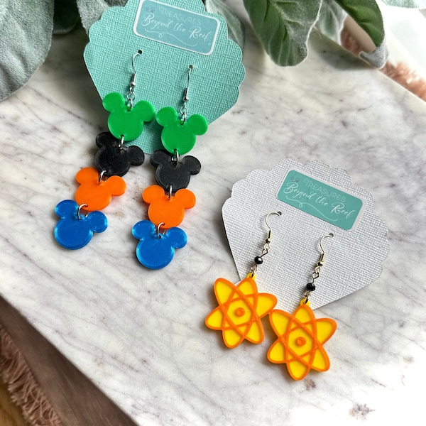 Goofy Movie inspired earrings - Powerline earrings - Goofy mouse earrings