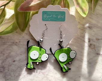 Gir Earrings - 3D printed Invader Zim earrings