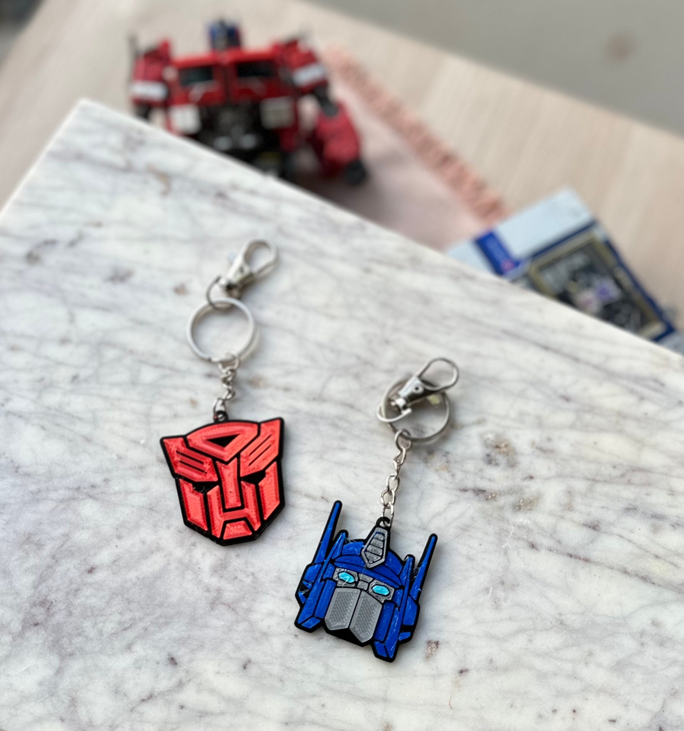 Optimus Prime Bumblebee Megatron Soundwave Keychains Transformers 3D Printed Keychains Autobots Decepticons Maximals Predacons G1 Etsy UK