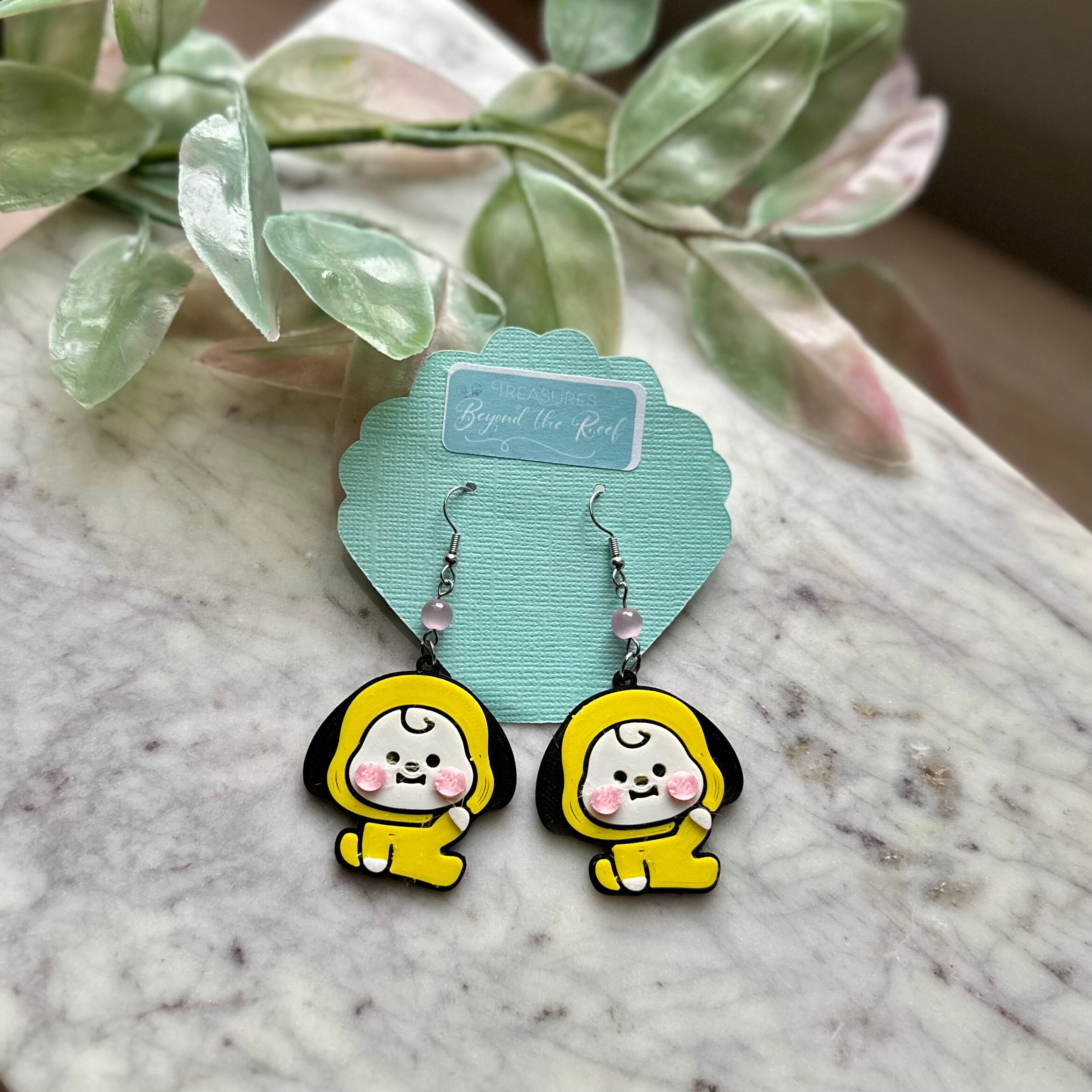 BTS 3D Printed Inspired Earrings - BT21 Earrings - Chimmy