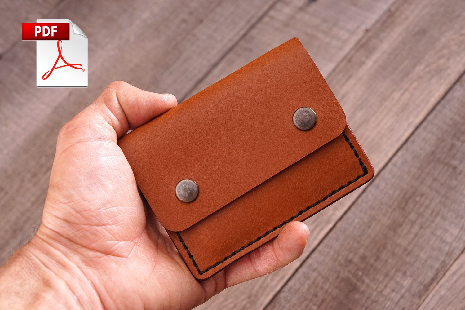 Leather Pattern Сardholder Pattern Leather Wallet Pdf Wallet Pattern