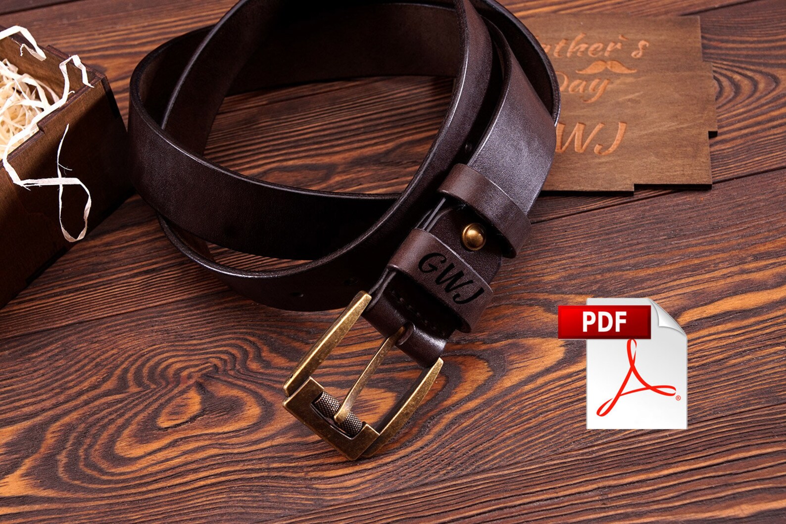 Leather Pattern PDF Belt Pattern Template Pattern Guide - Billet - PDF ...