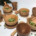 Elizabeth Yow reviewed Montessori Toddler Wooden Dish Set, Pretend Play Kitchen Set, Waldorf Preschooler Toy Dishes, Wooden Toys For Toddler Birthday 3 Year Old