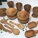 Sarah reviewed Montessori Toddler Wooden Dish Set, Pretend Play Kitchen Set, Waldorf Preschooler Toy Dishes, Wooden Toys For Toddler Pretend Play Birthday