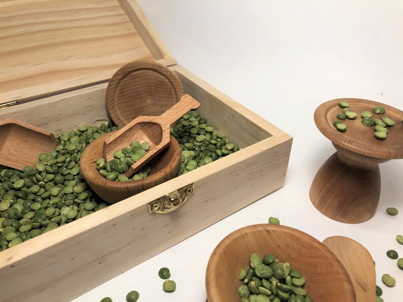 Montessori Toddler Wooden Dish Set Pretend Play Kitchen Set image 4