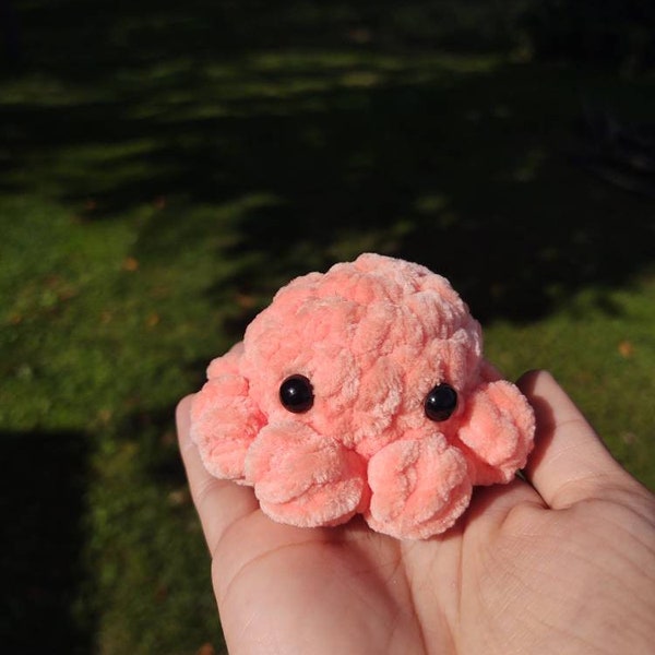 Mini velvet pastel octopus plushies