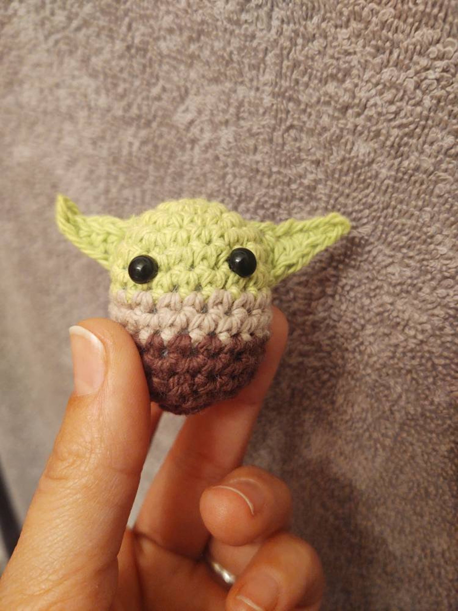 Mini Baby Yoda in bassinet | Etsy