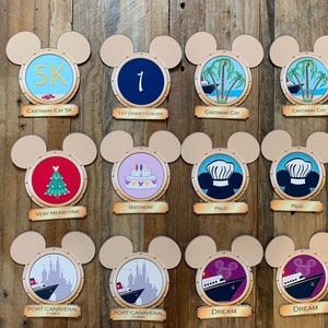 Imanes para puertas de cruceros de Disney - Insignias de logros de ojo de buey dorado - Una nueva forma de decorar su puerta