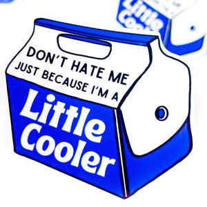 Don’t hate me because I’m a little cooler, vinyl sticker, funny sticker, coworker gift, Journal sticker, construction worker gift, laptop st
