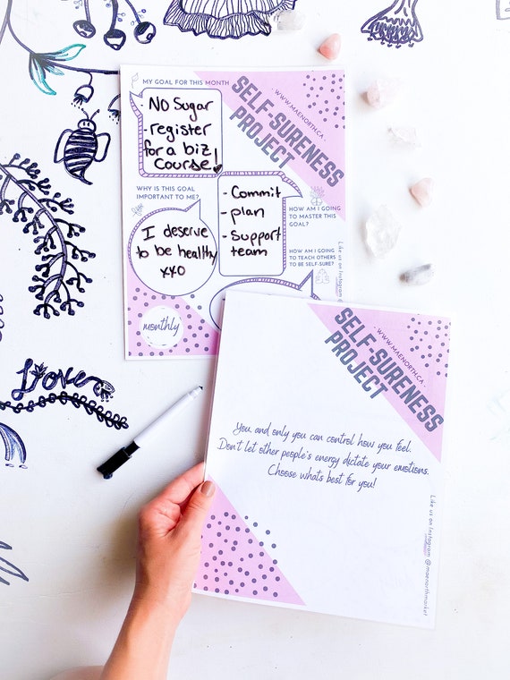 Arbeitsblatt Wohlbefinden Trockene Sase Weibliche Etsy