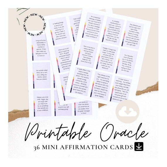 Free Printable Mini Oracle Cards Printable Templates Free Printable Mini Oracle Cards Printable Templates