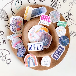 Surprise sticker pack, sticker bundle,  mystery sticker set, Journal stickers, laptop decal, unique gift, gift for her