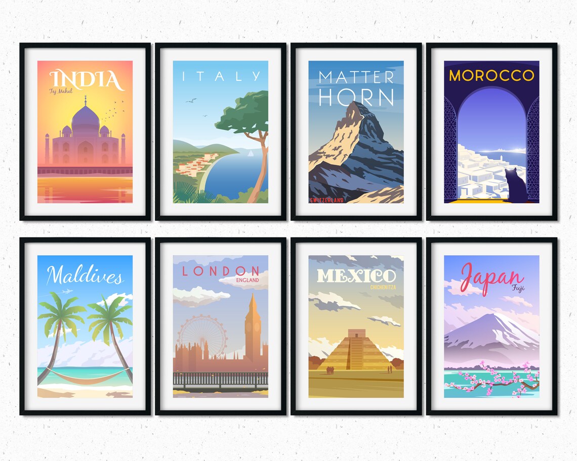 City Poster City Art City Wall Art City Print World Print Etsy UK