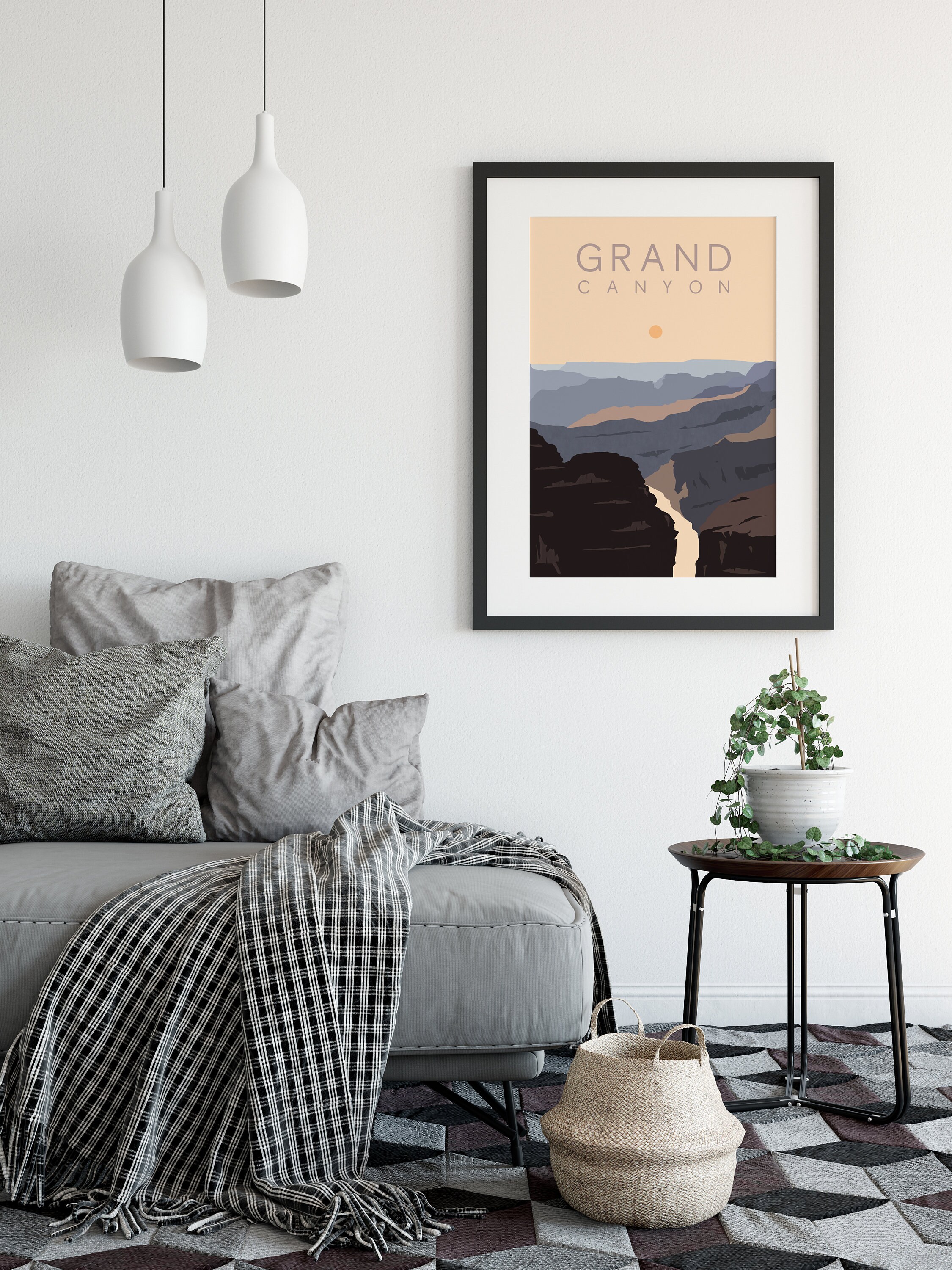 Grand Canyon Poster City Art Grand Canyon Wall Art Grand | Etsy