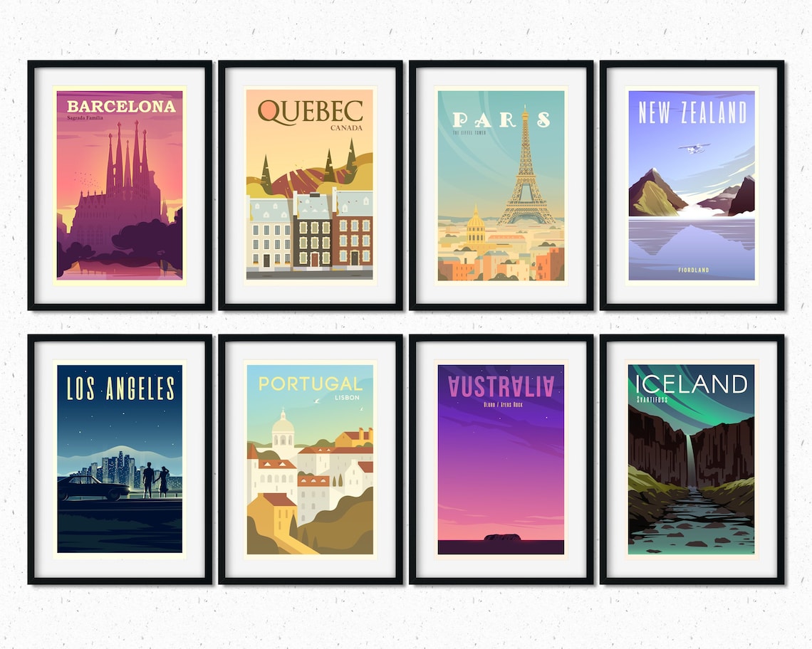 City Poster City Art City Wall Art City Print World Print Etsy UK