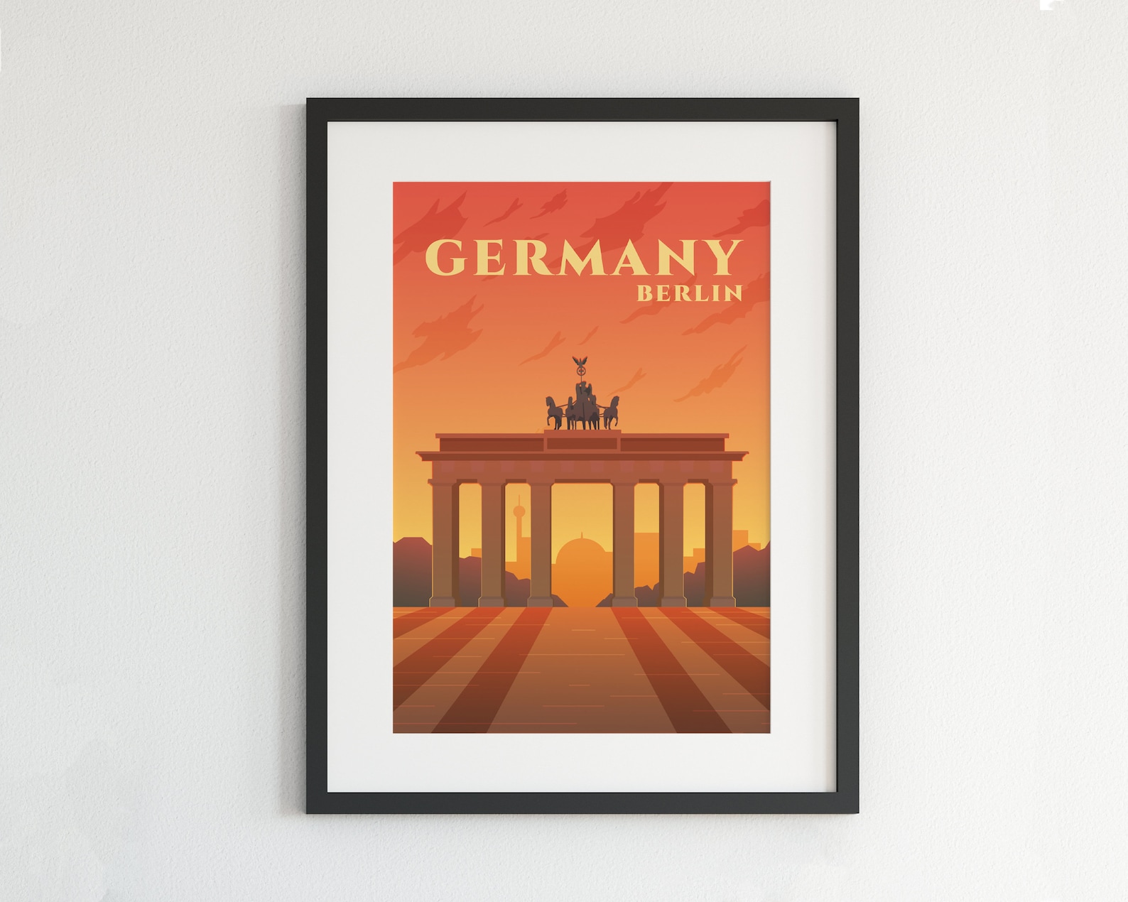 Berlin Poster City Print Berlin Wall Art Berlin Print | Etsy