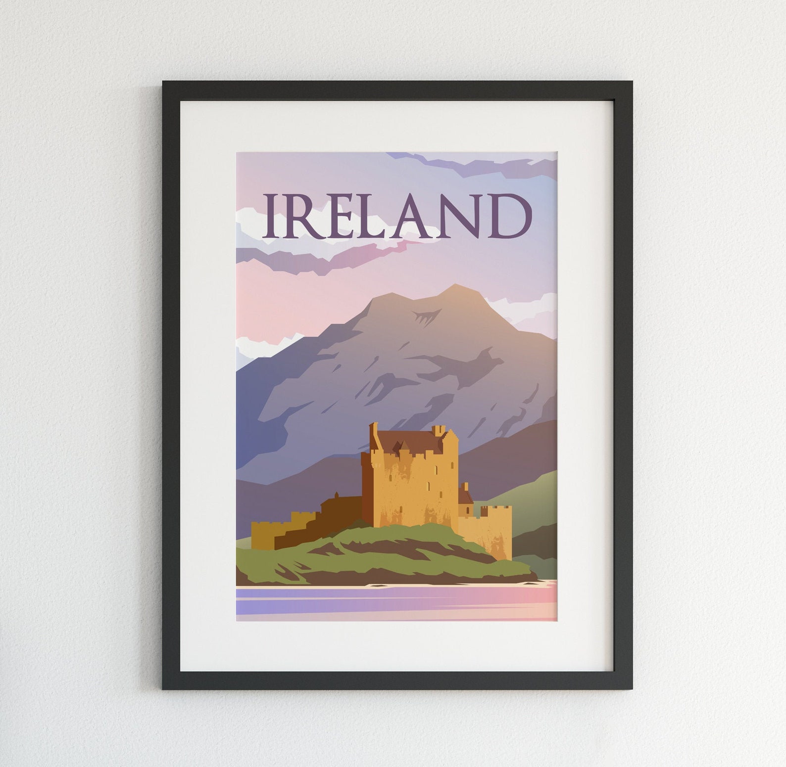 Ireland Poster City Art Ireland Wall Art Ireland Print Etsy