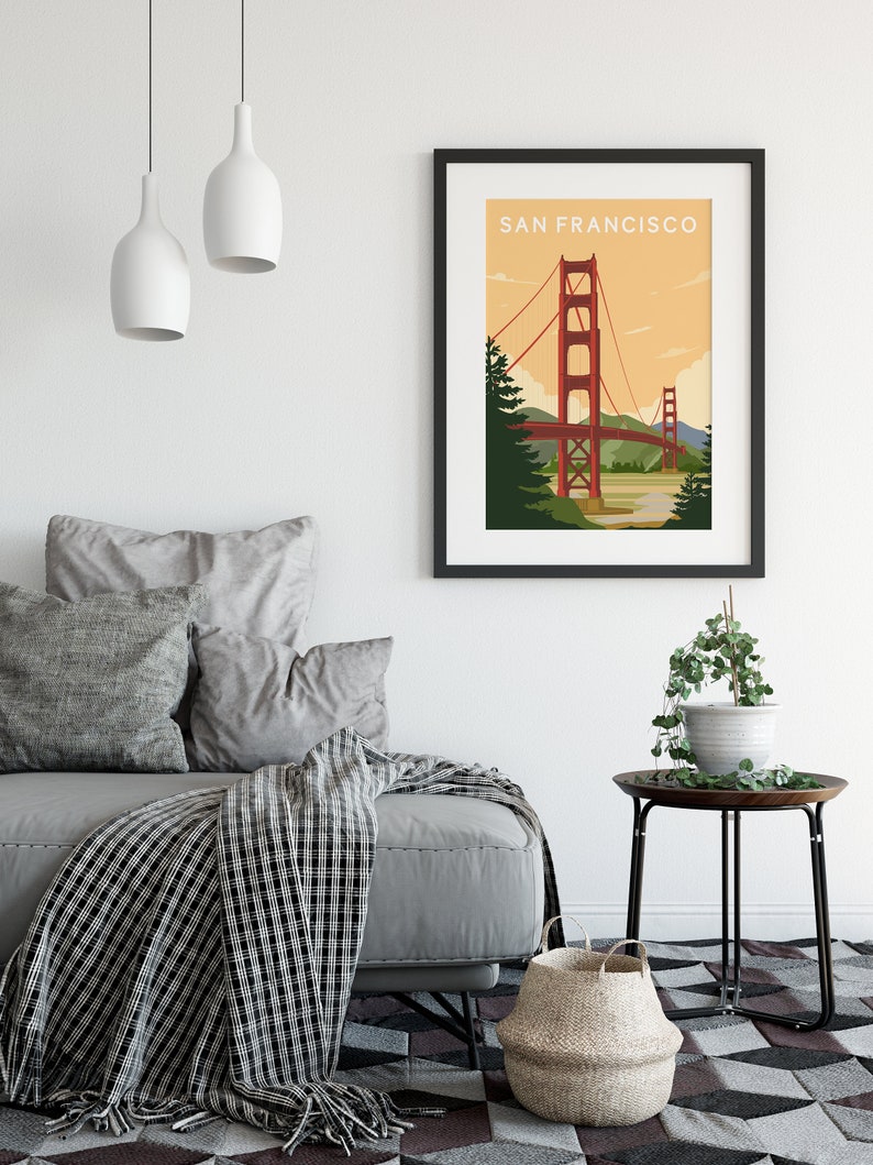 San Francisco Poster City Art San Francisco Wall Art San Etsy