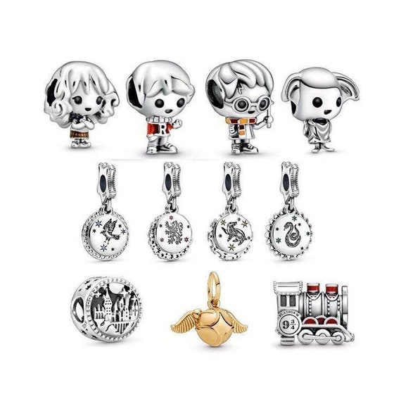 Assorted Harry Potter Collection Charms S925 Silver Fits Etsy