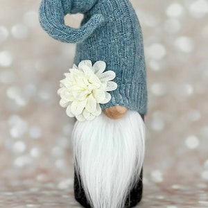 Gnome, handmade gnome, gnome gifts, blue gnome, gnome decor, tiered tray decor, Mother’s Day  gifts, everyday gnome, year round gnome