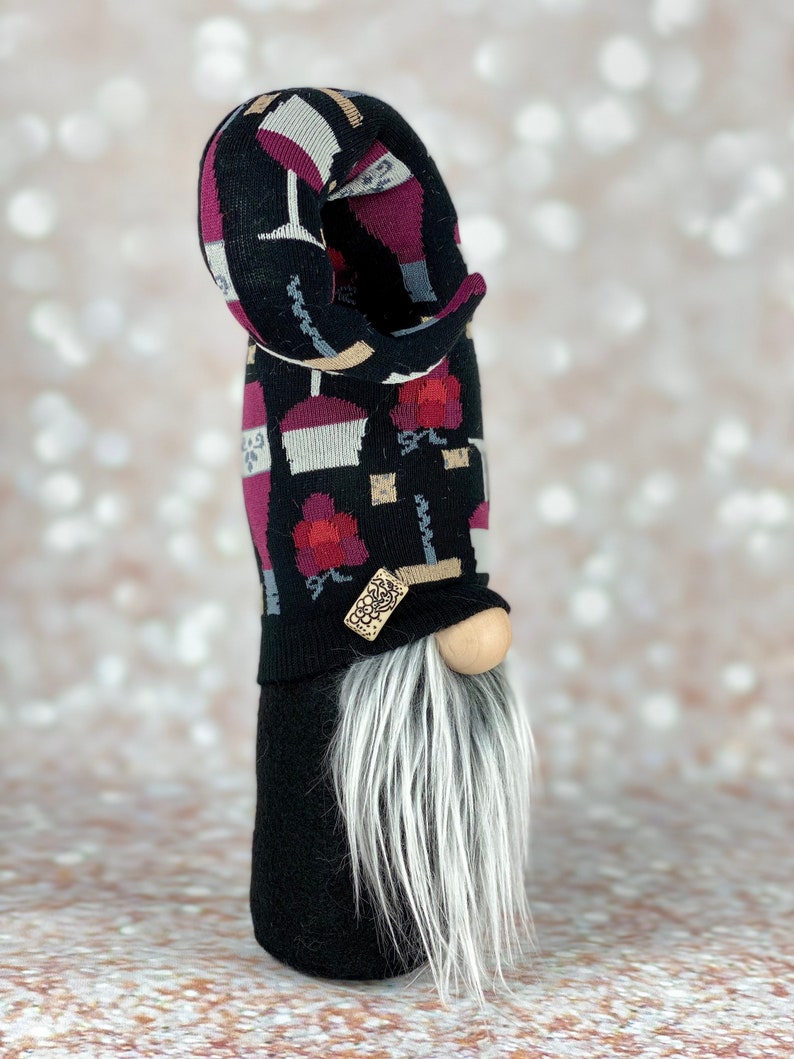 made in USA wine gifts wine bar decor handmade gnome gift for mom Wine gnome wine lovers gnome wine decor