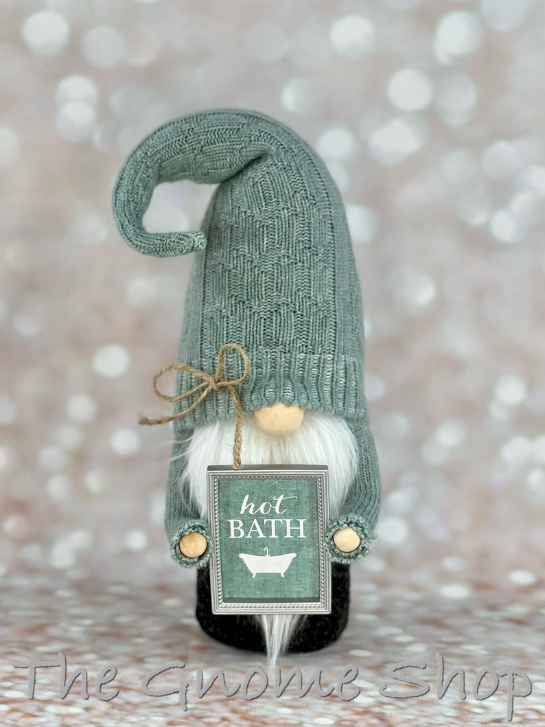 Bathroom Gnome Bathroom Decor Handmade Gnome Handmade Home Etsy