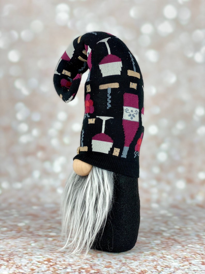 made in USA wine gifts wine bar decor handmade gnome gift for mom Wine gnome wine lovers gnome wine decor