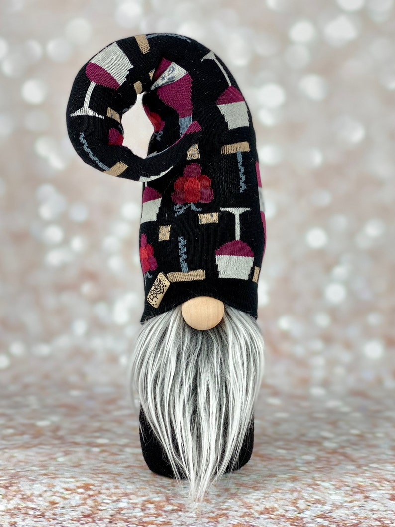 made in USA wine gifts wine bar decor handmade gnome gift for mom Wine gnome wine lovers gnome wine decor
