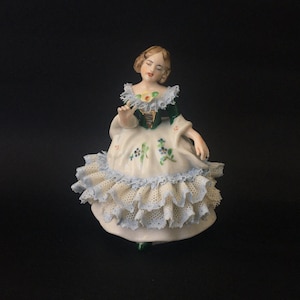 Muñeca de porcelana Frankenthal Dresden - Belleza delicada