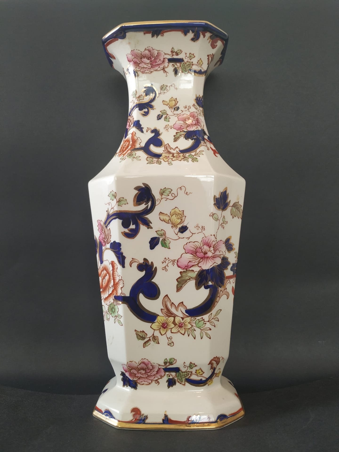 Masons Ironstone Blue Mandalay Vase Etsy UK