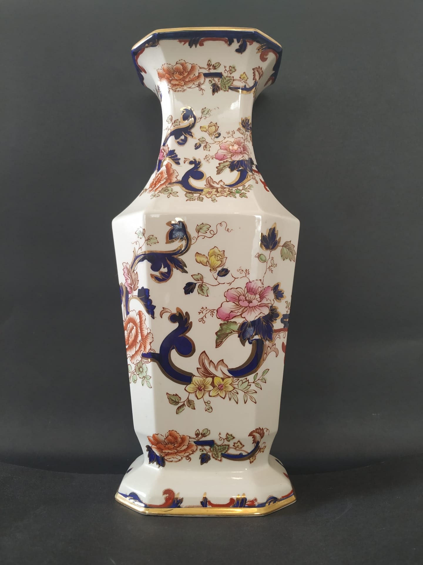 Masons Ironstone Blue Mandalay Vase Etsy UK