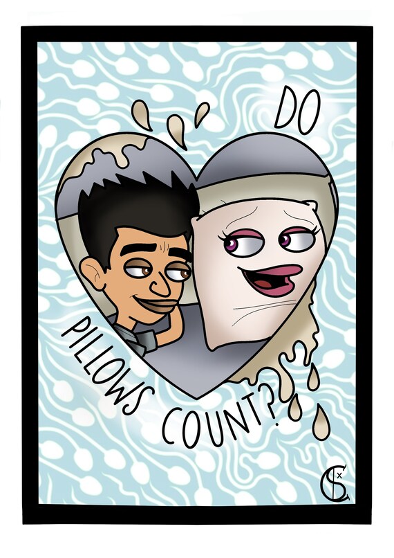 A4 Big Mouth Jay and Pillow Digital Art Print Etsy