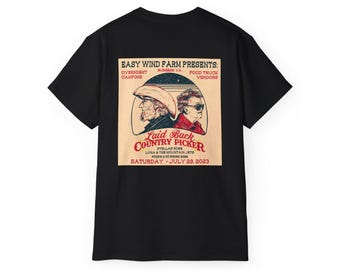 Laid Back Country Picker, Luna and the Mountain Jets, Stellar Rose custom shirt
