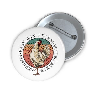 Easy Wind Farm - Chicken Pin Buttons