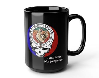Black Mug (15oz) Pass Joints Not Judgement
