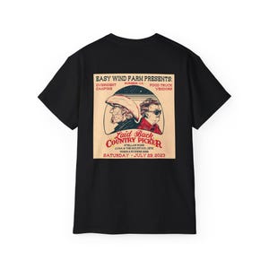 Laid Back Country Picker, Luna and the Mountain Jets, Stellar Rose custom shirt