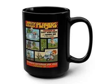 Dirty Grass Players, 2022 Black Mug, 15oz