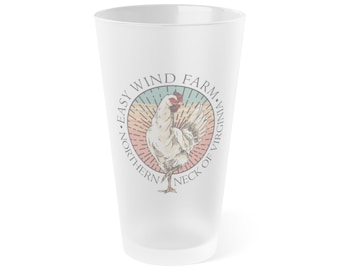 Frosted Pint Glass, 16oz
