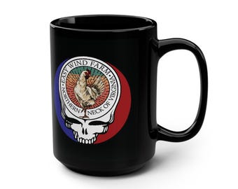 EWF Stealie Black Mug, 15oz