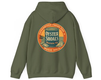 Oyster Shoals Music Hall Hoodie | Warsaw VA Vintage Concert Logo
