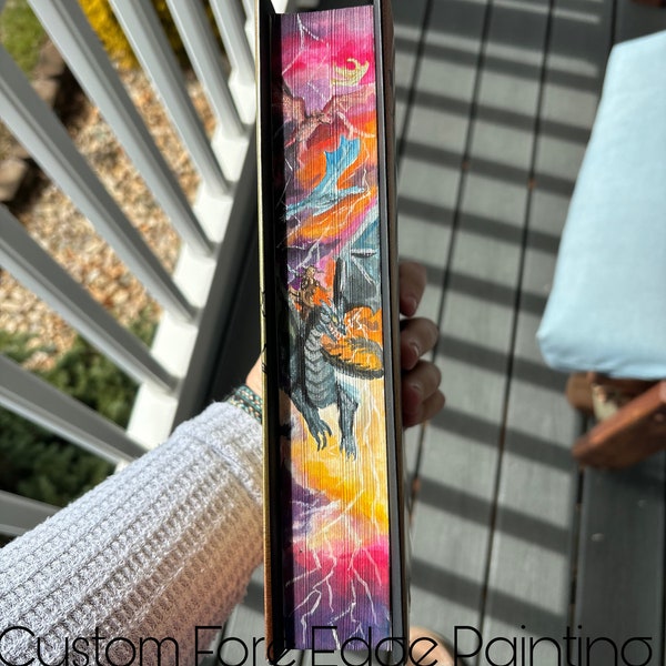 Custom Personalized Fore-Edge Painting for Book Lovers | Booktok | Hand Painted | Book Scenes | Made to Order | Bookish Gift | Personalized