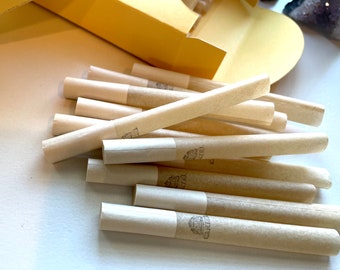 24 Pre Rolls Filtered Tubes - Herbal rolls - Unbleached paper tubes - Biodegradable filter - Chlorine free - herbal smoke - nature friendly