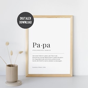 Download do pôster do cartão postal do pai | Presente Dia dos Pais | Presente de aniversário para pai pai | Presente de Natal do Dia dos Homens PDF