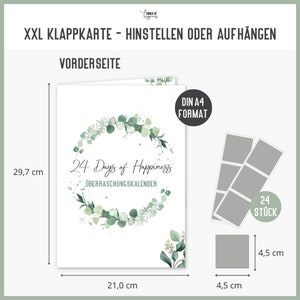 Adventskalender gemeinsame Aktivitäten DIY Weihnachtskalender Freirubbeln Warum ich dich liebe Rubbel Adventskalender Eucalyptus Bild 5