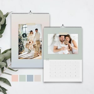DIY Fotokalender immerwährend | Jahresunabhängiger Bastelkalender | Wandkalender zum Selbstgestalten | DIN A4 Format (Mehrfarbig)