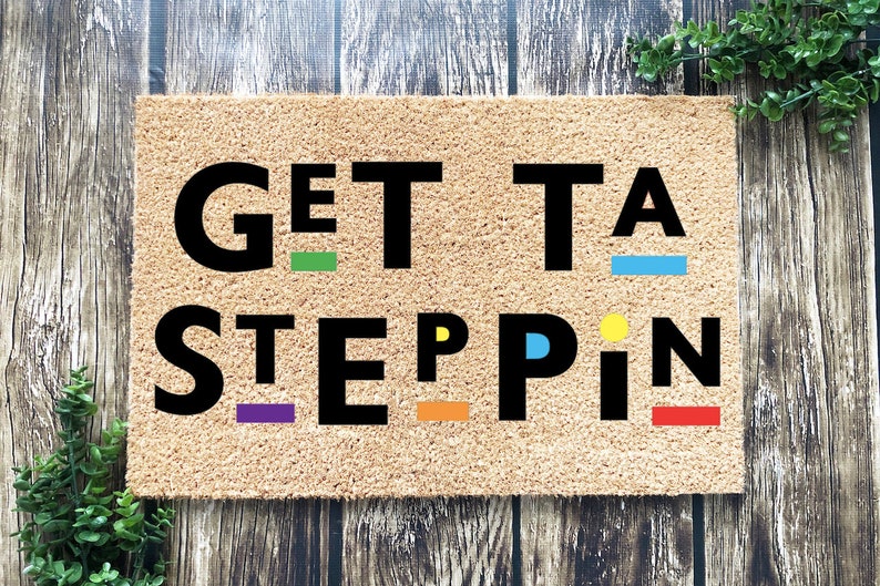 Get Ta Steppin Doormat Martin 90s Decor Home Decor | Etsy